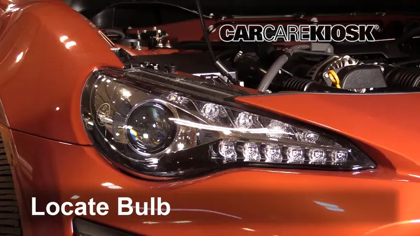 2017 Toyota 86 2.0L 4 Cyl. Coupe (2 Door) Lights Daytime Running Light (replace bulb)